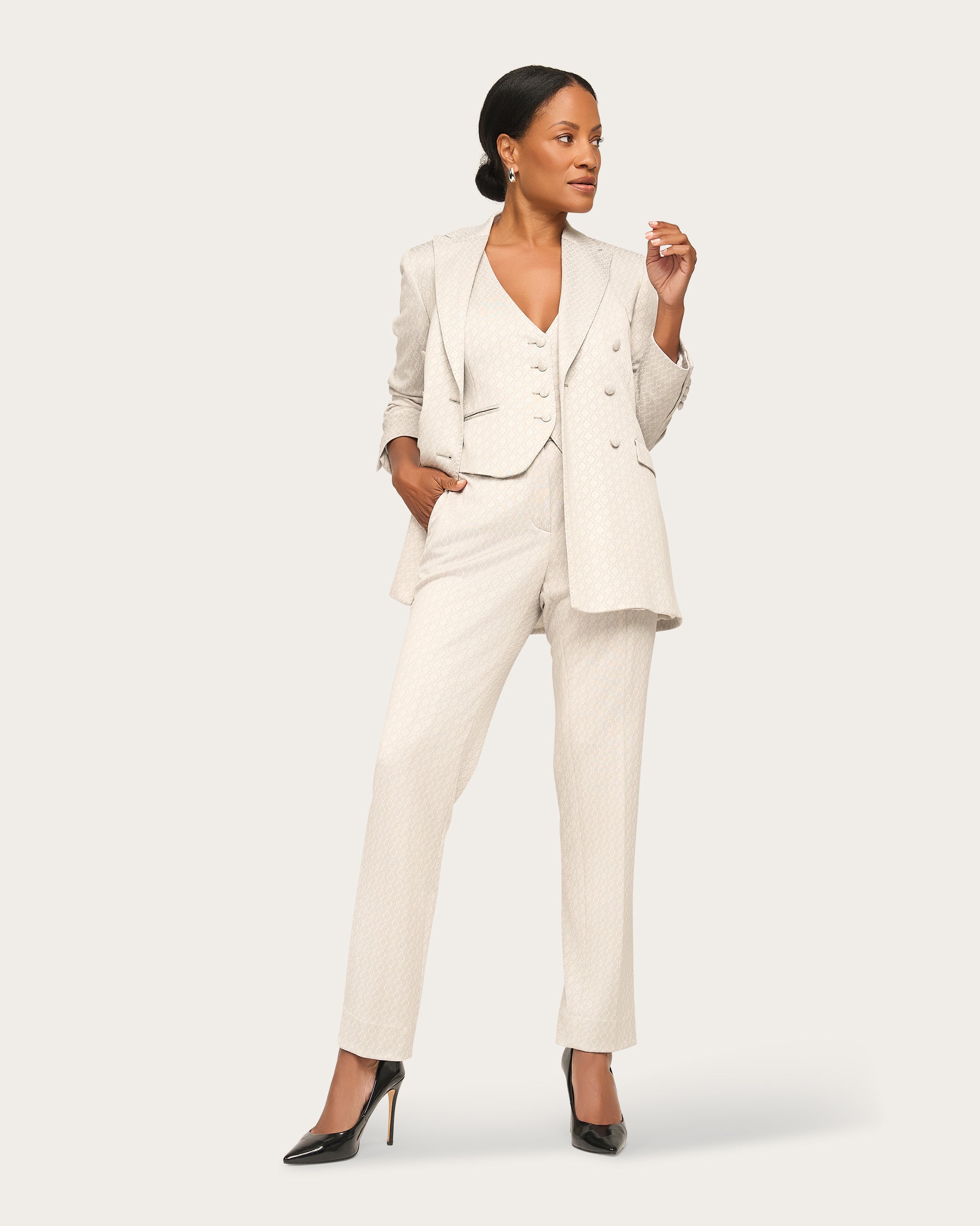 Oliva formal pantalon