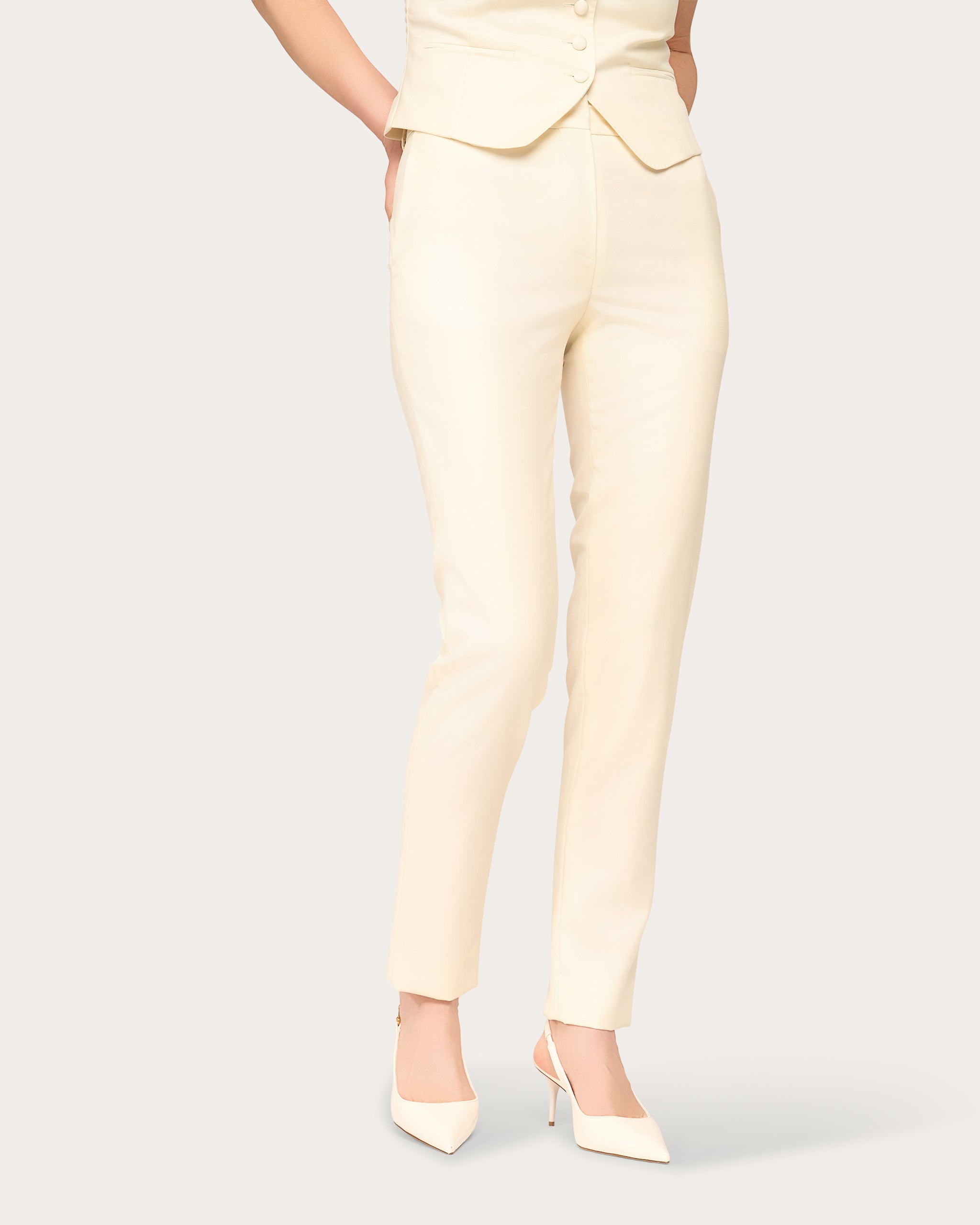 Oliva formal pantalon