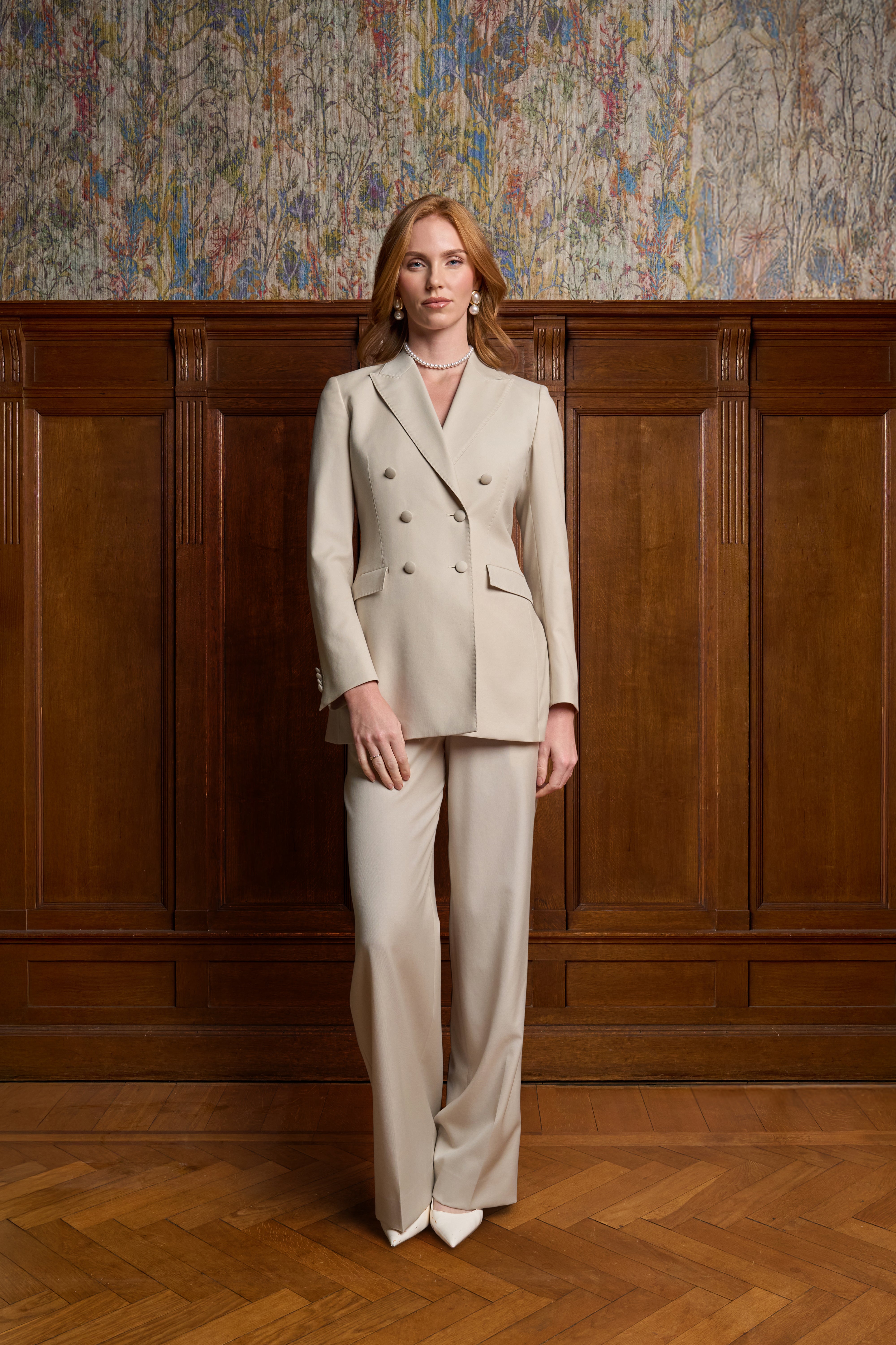 Champagne flared pantalon