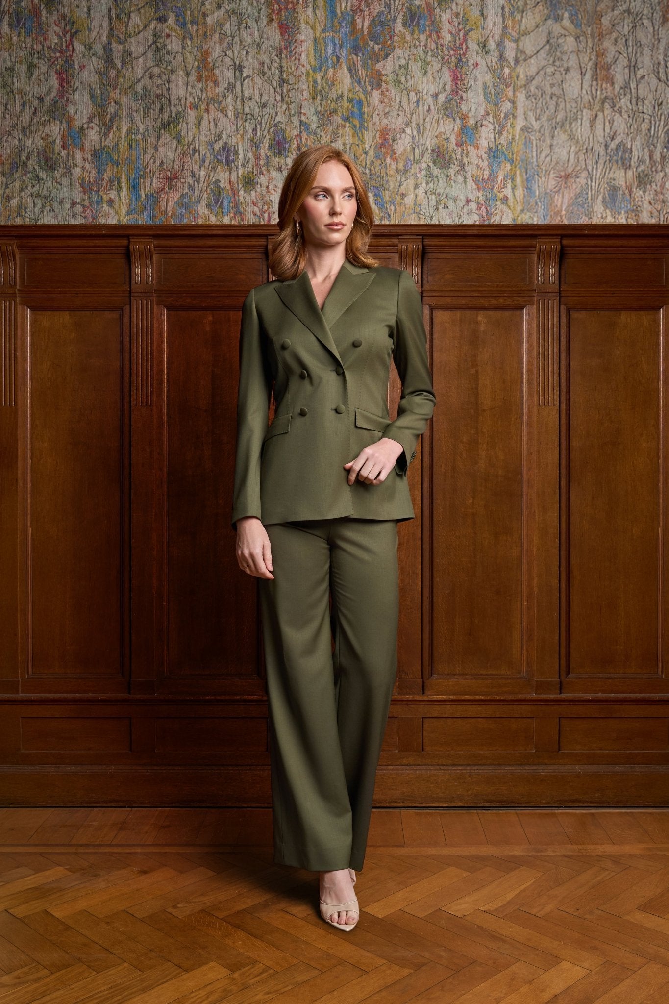 Groen dames pak