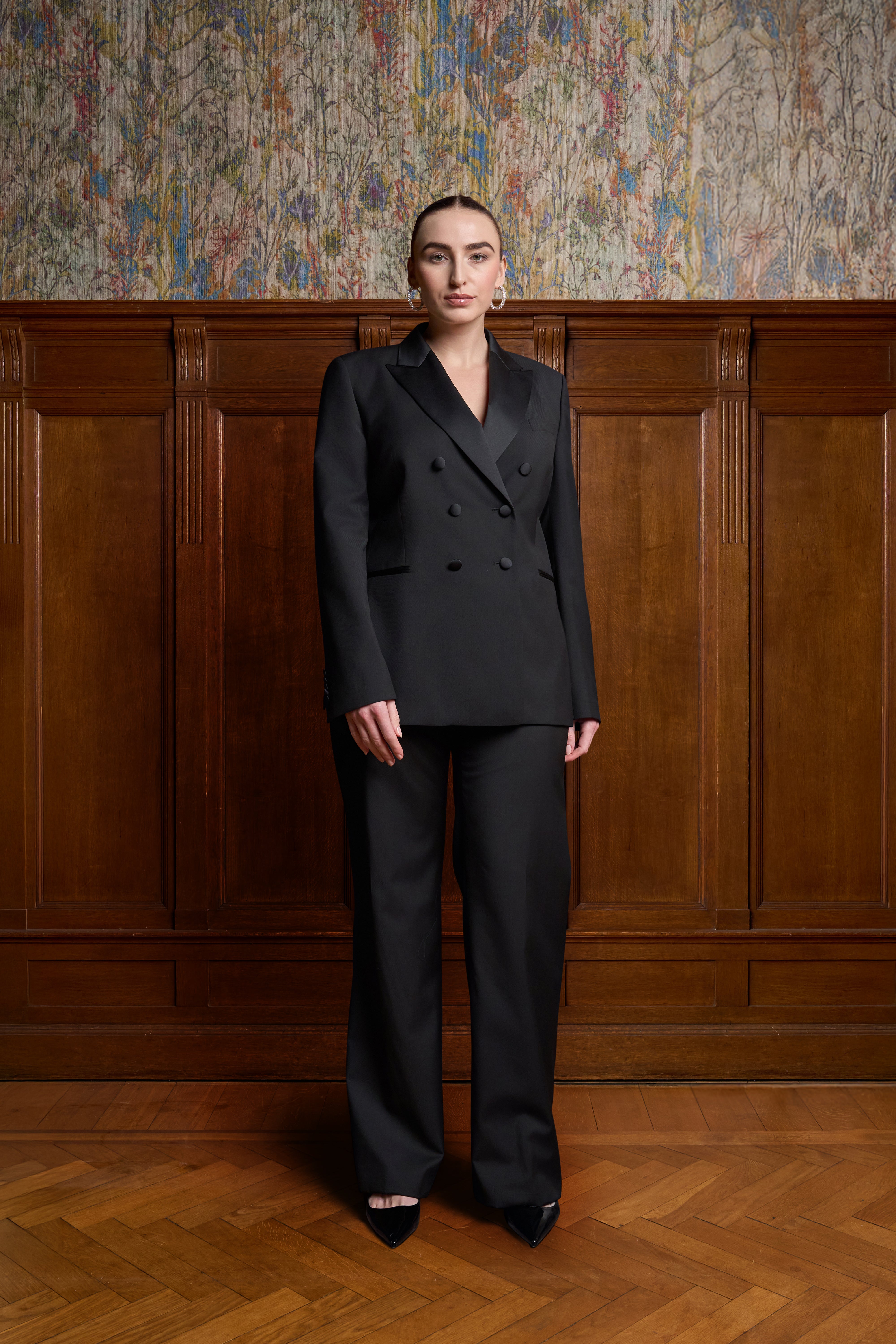 Zwart smokingpak double breasted