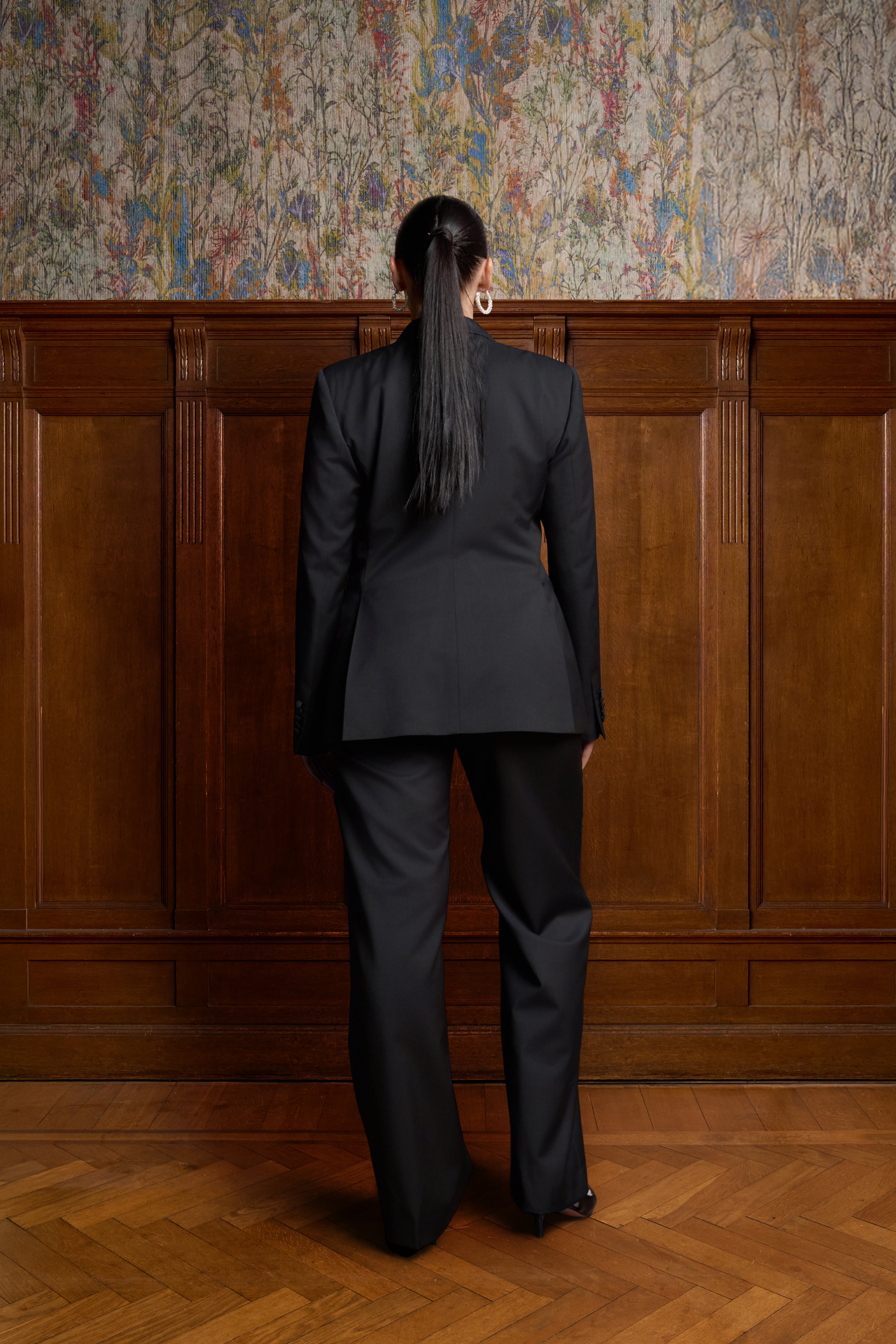 Zwart double breasted smokingpak