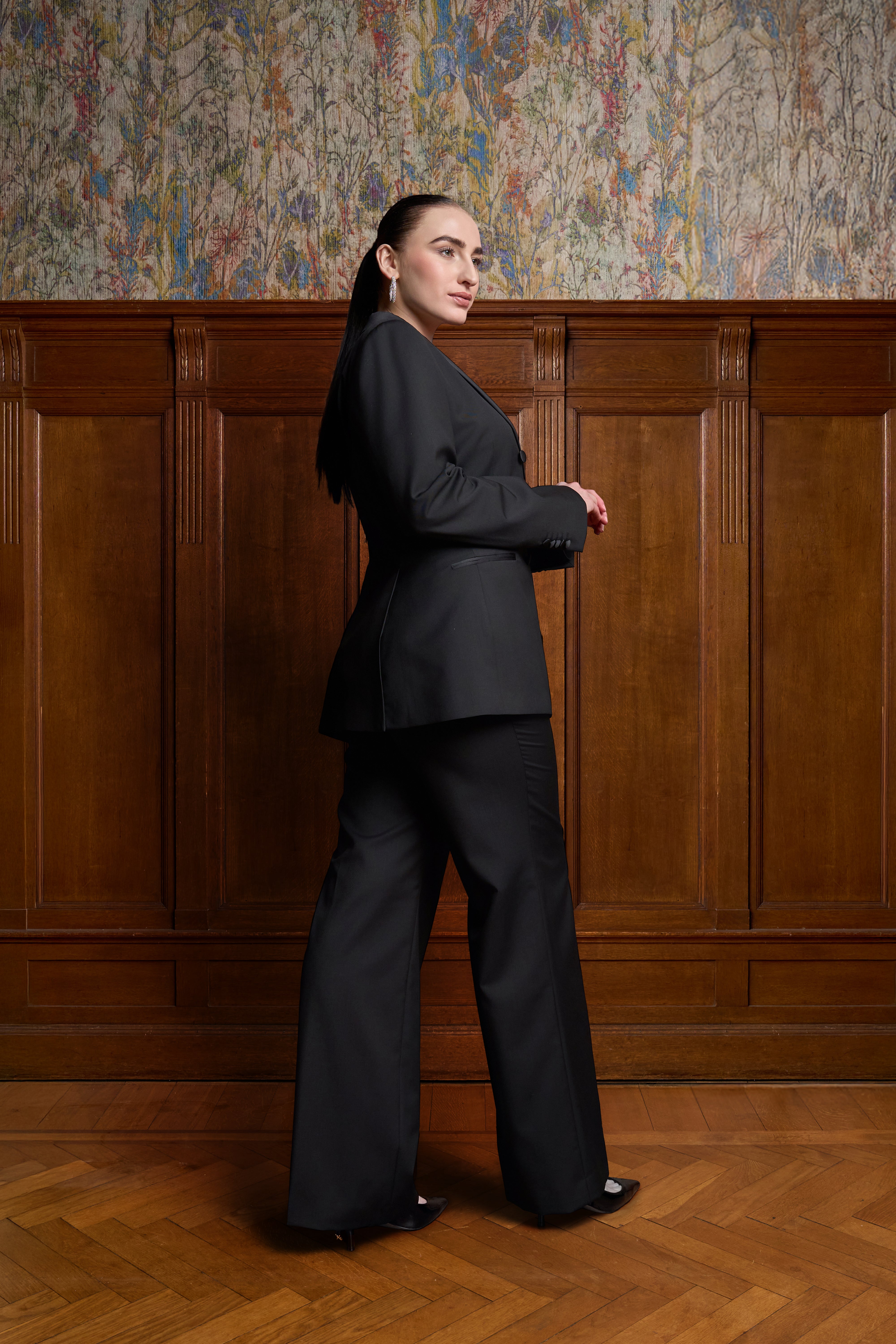 Zwart double breasted smokingpak