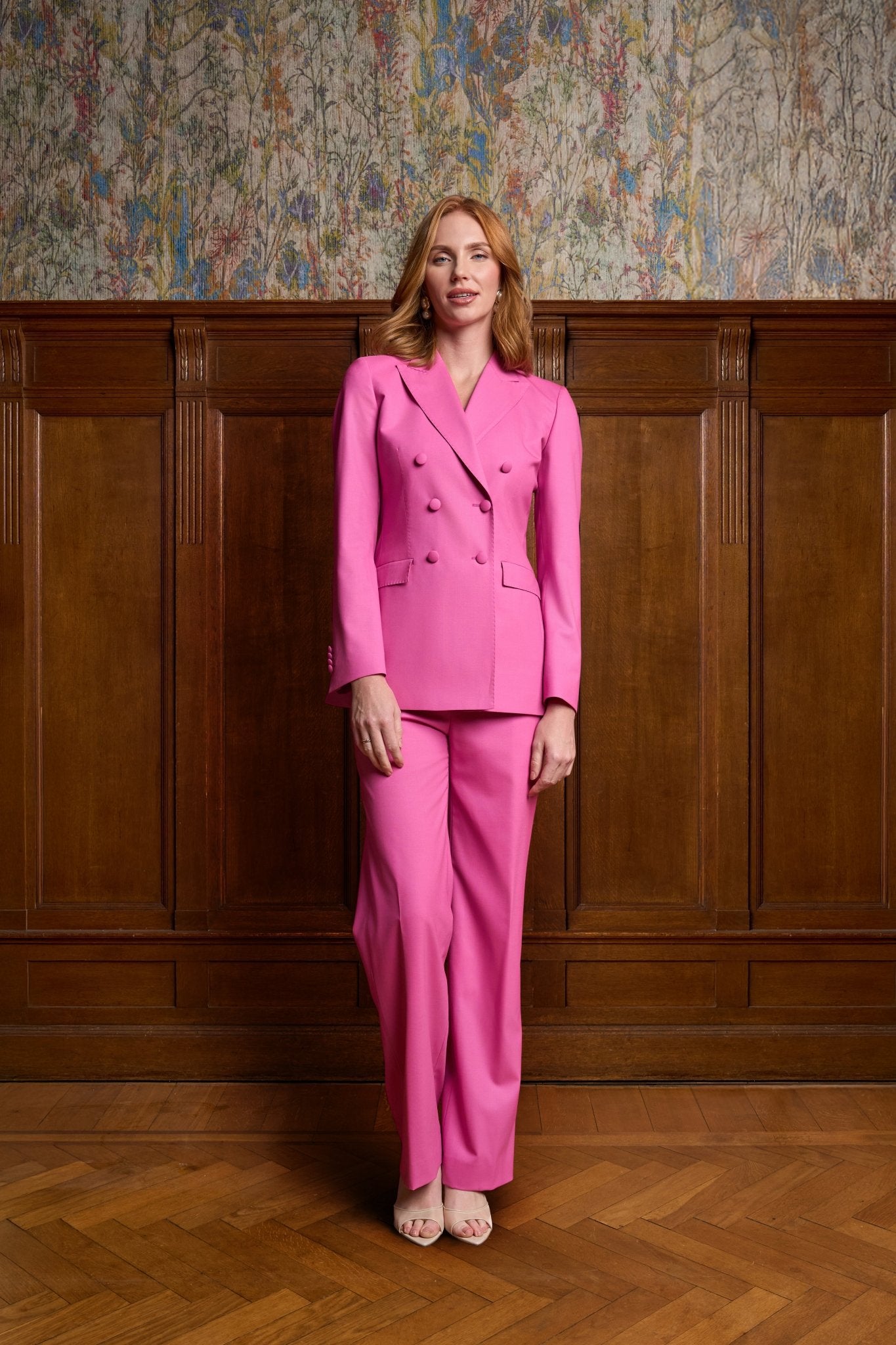 Roze dames pak