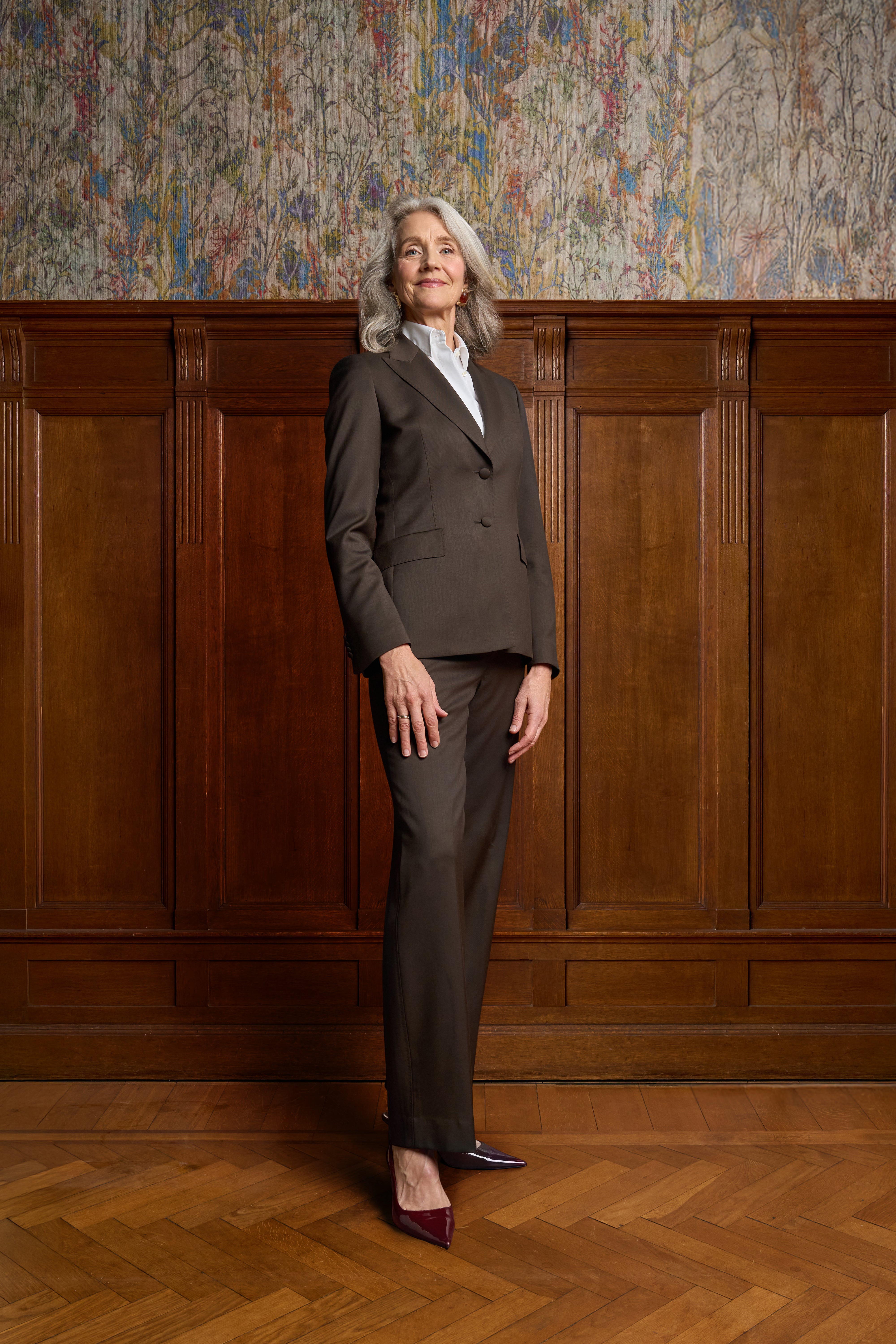 Bruine rechte pantalon