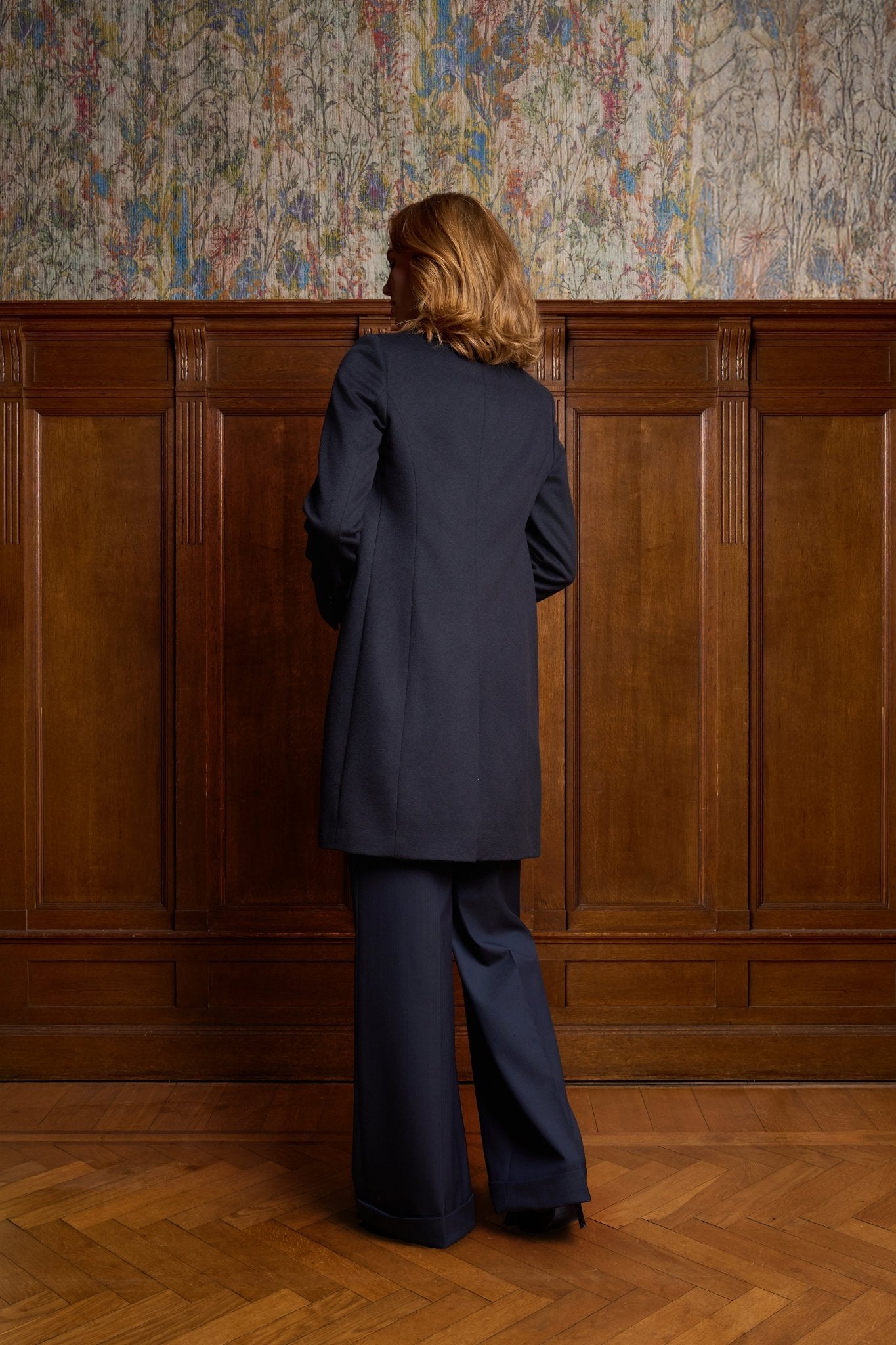 Blauw manteljas dames